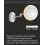 Lusterko kosmetyczne podświeltenie LED czarny Stella (22.00230-B)