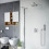 Zestaw prysznicowo-wannowy podtynkowy Frost Quadro Termo Excellent (AREX.4403CR)