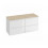Zestaw szafek z blatem 118 biały Moduo Cersanit (S929-010 + S929-010 + S590-025)