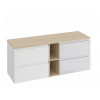 Zestaw szafek z blatem 140 biały/szary Moduo Cersanit (S590-027 + S929-010 + K116-022 + K116-020)
