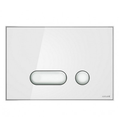 Przycisk mechaniczny szkło białe Movi Cersanit (S97-012)