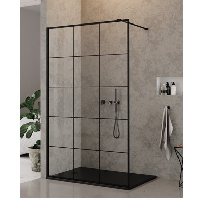 Kabina walk-in z ramką 80 New Modus Black New Trendy (EXK-0245)