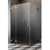 Kabina prostokątna 80x70 LEWA Essenza Pro KDJ Gold Radaway (10097080-09-01L + 10098070-01-01)