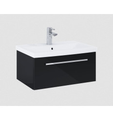 Szafka z umywalką 60 Kwadro Plus Black Elita (167644 + 22052008N)