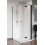 Kabina prostokątna 80x70 Lewa Nes 8 KDJ B Black Radaway (10075080-54-01L + 10089070-01-01)