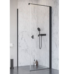 Kabina prostokątna 80x70 Lewa Nes 8 KDJ I Black Radaway (10072080-54-01L + 10089070-01-01)