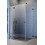 Kabina prostokątna 80x70 LEWA Essenza Pro KDJ Black Radaway (10097080-54-01L + 10098070-01-01)