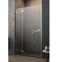 Drzwi prysznicowe 130 LEWE Essenza Pro DWJ Gold Radaway (10099130-09-01L)