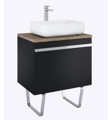 Szafka z umywalką nablatową 70 Moody black matt Elita (RE010700037160 + 167040 + RE040500058060 + 167562)