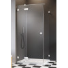Kabina prostokątna 80x70 LEWA Essenza Pro KDJ White Radaway (10097080-04-01L + 10098070-01-01)