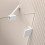 Kabina prostokątna 80x70 LEWA Essenza Pro KDJ White Radaway (10097080-04-01L + 10098070-01-01)