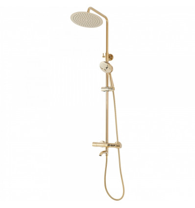 Zestaw natryskowo-wannowy z termostatem Lungo Light Gold Rea (REA-P4114)