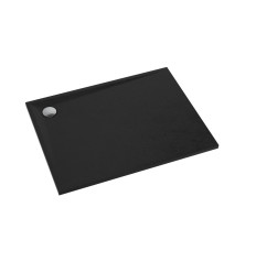 Brodzik prysznicowy 90x100 czarny mat Stone Omnires (STONE90/100BL)