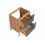 Szafka pod umywalkę wisząca 60 Madera Grey 820 Comad (Madera Grey 820)