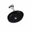 Umywalka nablatowa 52 black matt Rika Elita (145001)
