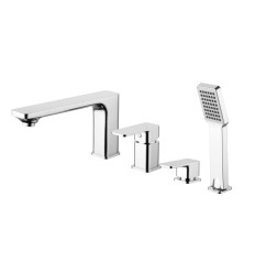 Bateria wannowa 4-otworowa chrom Apure Omnires (AP2232CR)
