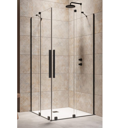 Kabina prostokątna 80Lx90P Furo Black KDD Radaway (10105080-54-01L+10105090-54-01R) 