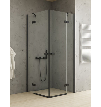 Kabina prysznicowa 80x80 Reflexa Black New Trendy (EXK-1334/EXK-1335)