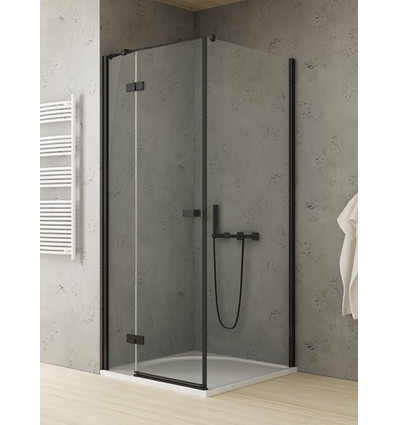 Kabina prysznicowa 80x70 Reflexa Black New Trendy (EXK-1334/EXK-0294)