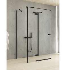 Kabina przyścienna 80x70 Reflexa Black New Trendy (EXK-1825)