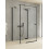 Kabina przyścienna 80x70 Reflexa Black New Trendy (EXK-1825)
