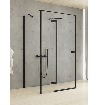 Kabina przyścienna 80x70 Reflexa Black New Trendy (EXK-1825)