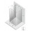 Kabina przyścienna 80x70 Reflexa Black New Trendy (EXK-1825)