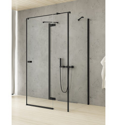 Kabina przyścienna 80x70 Reflexa Black New Trendy (EXK-1825)
