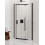 Kabina prysznicowa pięciokątna asymetryczna 80x80 New Komfort Black New Trendy (K-0746)