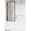 Parawan Nes 8 PNJ I Black Frame Radaway 