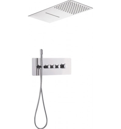 Slim Line Komplet podtynkowy natryskowy z bateria termostatyczna Deante (NAC 09LT)