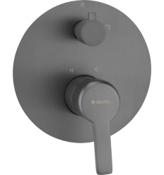 Bateria podtynkowa jednouchwytowa z przełącznikiem natrysku Arnika Titanium Deante (BQA D44P)