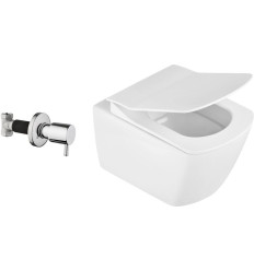 Anemon Zero Miska WC z funkcją bidetu z zaworem podtynkowym Deante (CBB 6WPW)