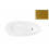 Wanna wolnostojąca Goya Glam złota 160x70 Besco (WMD-160-GZ)