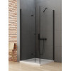 Kabina kwadratowa 70x70 New Soleo Black New Trendy (D-0233A/D-0113B)