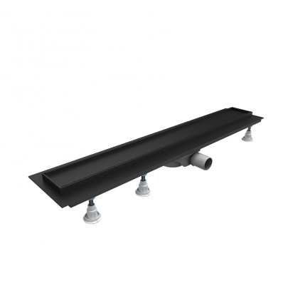 Odpływ liniowy Schedpol Base-Low Plate Black 90cm (OLP90/CST-LOW)