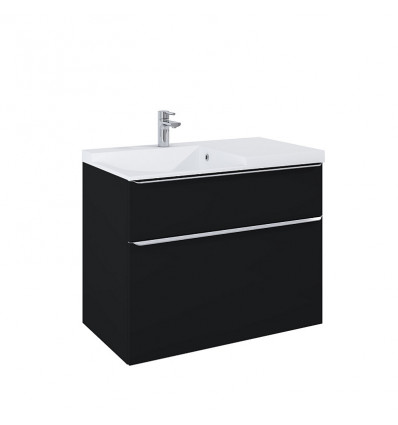 Szafka z umywalką 90 Lofty black matt Elita (RE010900027160 + RE040900098060)