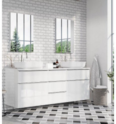 Zestaw szafek z blatem 190 Lofty White Elita (RE010700028060 + RE010700028060 + RE080500128060 + RE05190002S780)