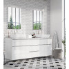 Zestaw szafek z blatem 190 Lofty White Elita (167026+167026+167030+167044)