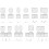 Zestaw szafek z blatem 190 Lofty White Elita (167026+167026+167030+167044)