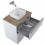 Zestaw szafek z blatem 190 Lofty White Elita (167026+167026+167030+167044)
