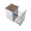 Zestaw szafek z blatem 190 Lofty White Elita (167026+167026+167030+167044)