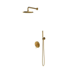 System prysznicowy podtynkowy Y złoty szczotkowany Omnires (SYSY19GLB)