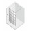 Kabina walk-in 70 Avexa Black New Trendy (EXK-2020)