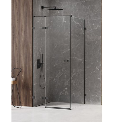 Kabina prostokątna 80x70 Avexa Black New Trendy (EXK-1560)