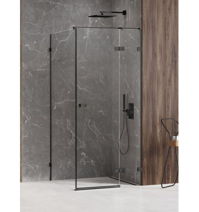 Kabina prostokątna 80x70 Avexa Black New Trendy (EXK-1560)