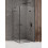 Kabina kwadratowa 80x80 Avexa Black New Trendy (EXK-1608)