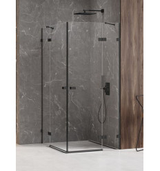 Kabina kwadratowa 80x80 Avexa Black New Trendy (EXK-1608)