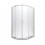 Kabina prysznicowa asymetryczna 100x80 Modern Besco (MA-108-190-M)