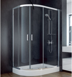 Kabina prysznicowa asymetryczna 100x80 Modern Besco (MA-108-190-C)